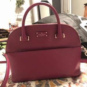 Maroon Kate Spade crossbody